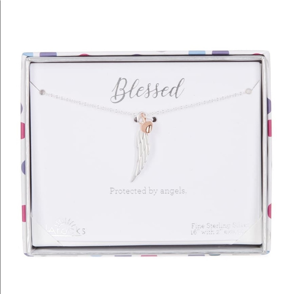 LA Rocks (L) NIB
Sterling Silver Angel Wing 2 Tone